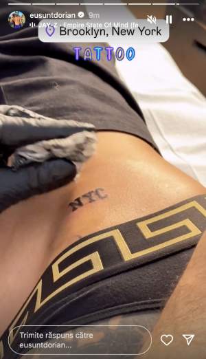 Dorian Popa și-a făcut un nou tatuaj! Ce semnificație are cuvântul pe care și l-a inscripționat vlogger-ul pe piele / FOTO