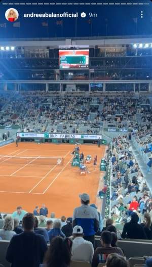 Andreea Bălan îl însoțește pe Victor Cornea la Roland Garros! Ce scrie pe ecusonul artistei: ”Îi fac...” / FOTO