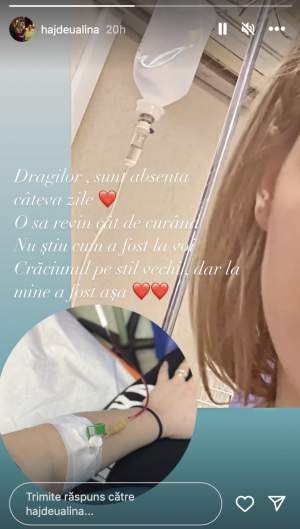 Alina de la Mireasa, sezon 5, de urgență, la spital. Postarea cu care soția lui Valentin și-a îngrijorat fanii: „La mine a fost așa” / FOTO
