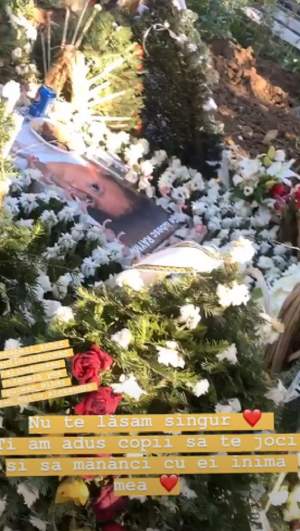 Nepoțelul Cristinei Pucean a fost înmormântat! Mesajul sfâșietor transmis de dansatoare: "Nu te lăsăm singur"