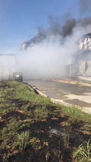 FOTO & VIDEO / Incendiu uriaş lângă Timişoara! Dezastrul se vede de la kilometri distanţă