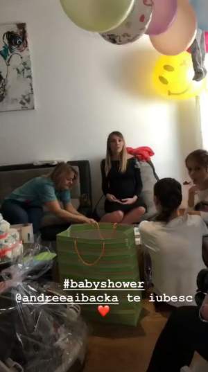 FOTO / Andreea Ibacka a organizat Baby Shower pentru fetiţa ei. Aşa tort nu aţi mai văzut niciodată!