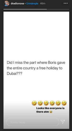 Daria îi aruncă săgeți Biancăi Drăgușanu? Ce mesaj controversat a postat rusoaica pe Internet: „Am ratat partea în care Boris a oferit o vacanță gratuită la Dubai?”
