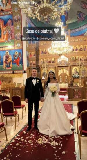 Cosmina Adam s-a căsătorit cu alesul inimii ei! Imagini de la fericitul eveniment din viața fostei asistente TV / VIDEO