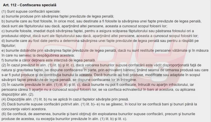 Confiscare Speciala Art 315 Lit C Ncpp EXCLUSIV / Giani Kiriţă, chemat de urgenţă în faţa judecătorilor, într