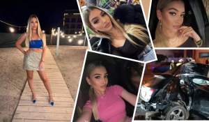 Imagini șocante cu ultimele secunde din viața Jasminei! Vehiculul în care a murit tânăra mergea cu 160 km/oră