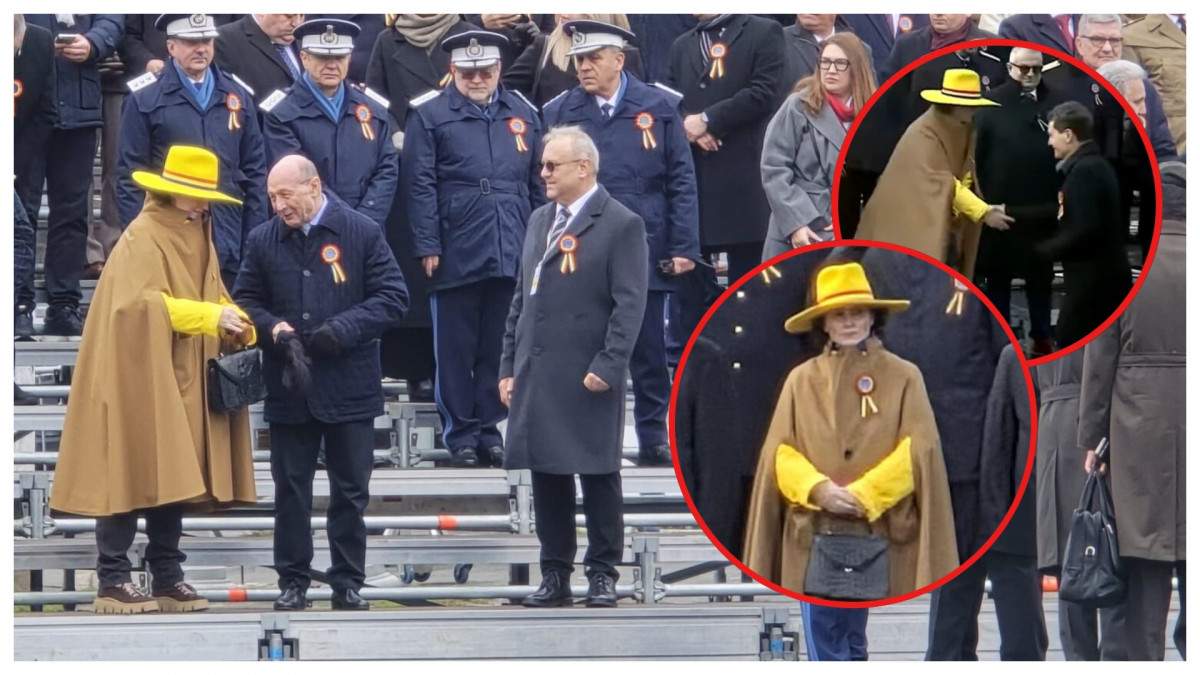 Nici nu bănuiţi! Cine e femeia excentrică de la parada militară de la Arcul de Triumf. A stat lângă Nicuşor Dan