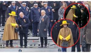 Nici nu bănuiţi! Cine e femeia excentrică de la parada militară de la Arcul de Triumf. A stat lângă Nicuşor Dan