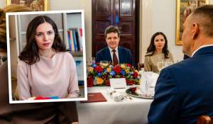 Imaginile momentului. Cum a apărut îmbrăcată Mirabela Grădinaru la Palatul Prezidențial din Varșovia