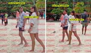 Valentin Sanfira a uitat-o deja pe Codruța Filip! Cine este domnișoara misterioasă, copia fidelă a fostei sale soții