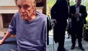 Ți se rupe sufletul! Florin Piersic, de nerecunoscut la 90 de ani. Merge în baston și e piele și os