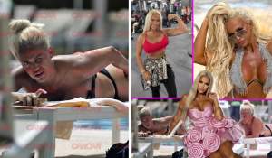 Anda Adam, de nerecunoscut. A fost surprinsă la piscină, dar nu arată deloc cu diva perfectă de pe internet, unde își editează masiv pozele / FOTO