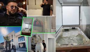 Așa ceva mai vezi doar în filme! Cum arată vila de 2 milioane de euro a lui Costel Biju. A ales doar mobilă de lux. Are inclusiv o cameră VIP, pentru oaspeți, dotată cu jacuzzi / VIDEO