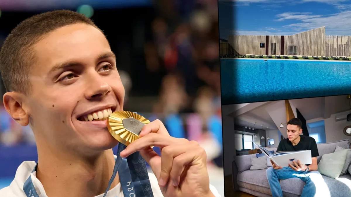 Imagini cu casa fabuloasă a lui David Popovici. Are piscină semiolimpică la scară