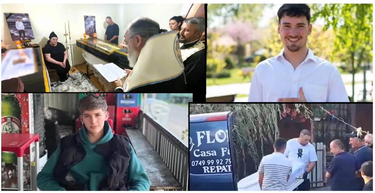 Ți se rupe sufletul! Frații &icirc;necați &icirc;n stațiunea Olimp, conduși pe ultimul drum. AVEM primele imagini de la &icirc;nmorm&acirc;ntare