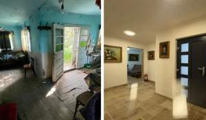 Wooooow! Casă bătrânească dintr-un cătun, transformată într-o locuință modernă, de vis. E de nerecunoscut acum. Oricine se poate caza aici / GALERIE FOTO