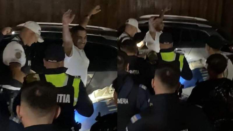 Gheboasă, oprit de polițiști! Ce gest a făcut cântărețul în timp ce oamenii legii îl controlau