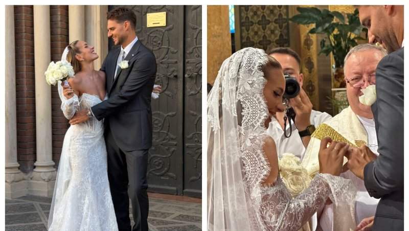 Nuntă în familia Insula Iubirii! Karina Fetica și Marco Cigognini s-au căsătorit. Primele imagini cu mirii în ziua cea mare