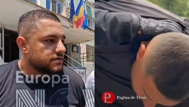 Primele imagini cu Alin Borcan încătușat! Tiktokerul ar putea lipsi de la botezul fetiței sale | FOTO