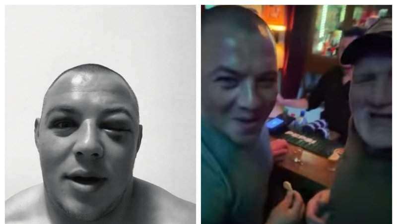 Cum se simte Danu Spartanu, după ce s-a bătut cu Tolea Ciumac. Sportivul a apărut cu ochiul vânăt
