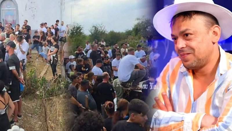 Lacrimi și durere la înmormântarea lui Costeluș de la Clejani! Persoanele care l-au condus pe ultimul drum au făcut un gest emoționant