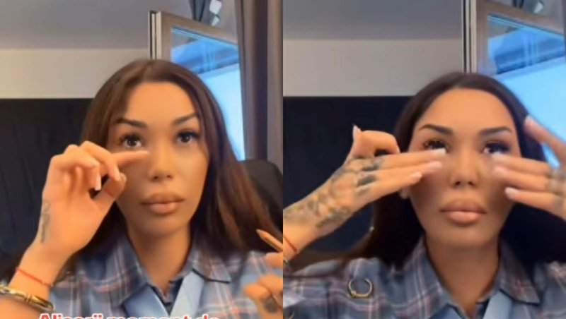Alexandra Alisorii a cedat în direct! Tiktokerița a izbucnit în plâns și și-a speriat fanii