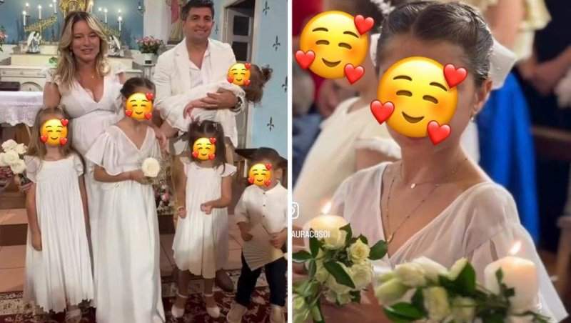 Zi specială pentru Laura Cosoi! Fiica ei, Rita, a avut parte de prima împărtășanie