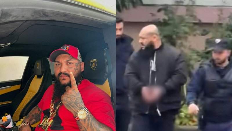 Imagini cu Dani Mocanu scos din închisoare cu cătușele la mâini! Cum a fost filmat manelistul