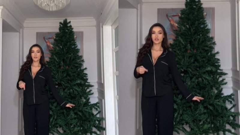 Cum arată bradul de Crăciun al Vivianei Sposub! Vedeta a ales un decor simplu, dar de efect