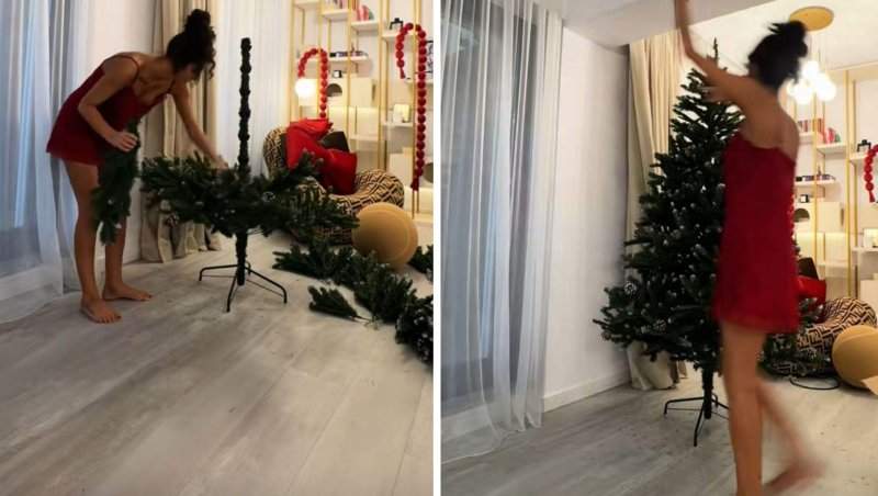 Ramona Olaru a împodobit bradul! Cât de frumos este pomul de Crăciun al asistentei de la Neatza