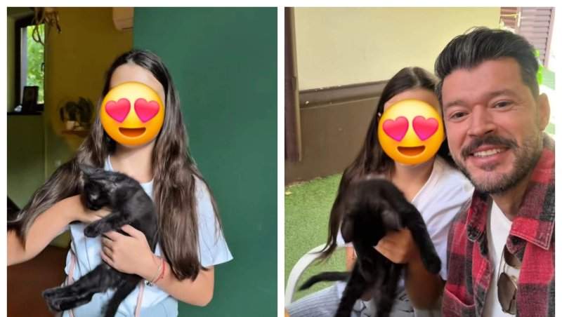 Imagini emoționante cu Victor Slav și fiica. Fetița lui și a Biancăi Drăgușanu a împlinit recent zece ani