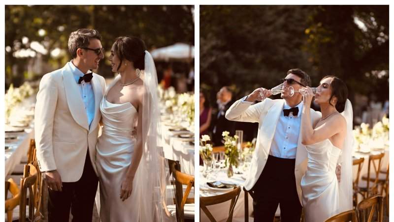 Cele mai frumoase imagini de la nunta lui Alexandru Ion cu soția lui, Evelyne Vîlcu. Au aniversat doi ani de căsnicie