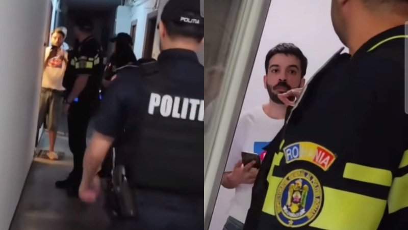 David Pușcaș a sunat de urgență la 112! Tiktokerul s-a certat cu polițiștii în public
