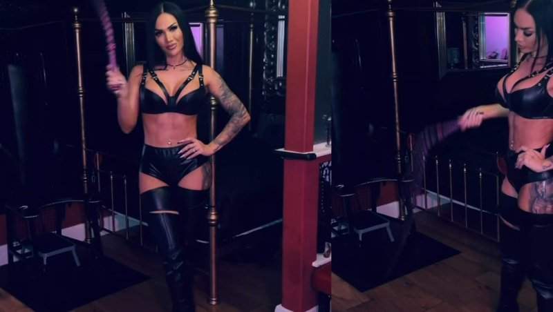 Nattasha Black de la Insula Iubirii le-a arătat oamenilor o parte din meseria sa! Dominatoarea s-a filmat în timp ce mânuia biciul