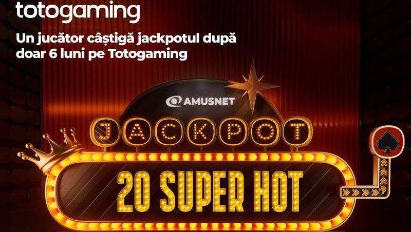 (P) Un jucător Totogaming a câștigat Jackpotul Amusnet după doar 6 luni pe platformă
