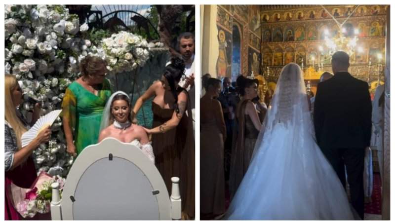 Maria și Ștefan de la Mireasa s-au căsătorit religios! Imagini superbe de la nunta lor