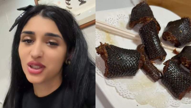Melek Mincă, pusă în fața unor preparate neașteptate. Cum a reacționat când a fost servită cu supă de pui cu șarpe