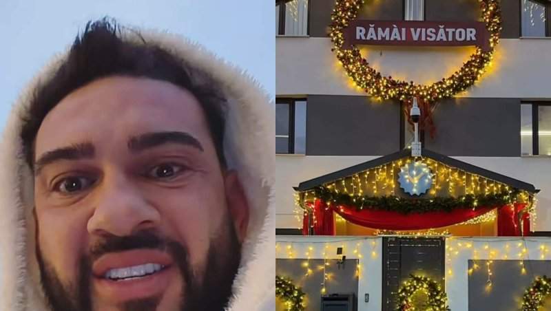 Dorian Popa a început să plângă când a văzut cum a fost decorată de Crăciun casa lui! Imagini spectaculoase