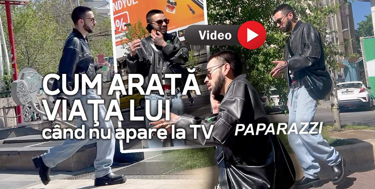 Ce face David Puşcaş când crede că nu îl vede nimeni! Cum l-au filmat paparazzii SpyNews.ro 
