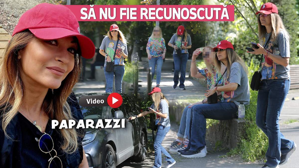Anca Țurcașiu, undercover! A ieșit camuflată și a mizat că nu e recunoscută! Cum au filmat-o paparazzii și în compania cui