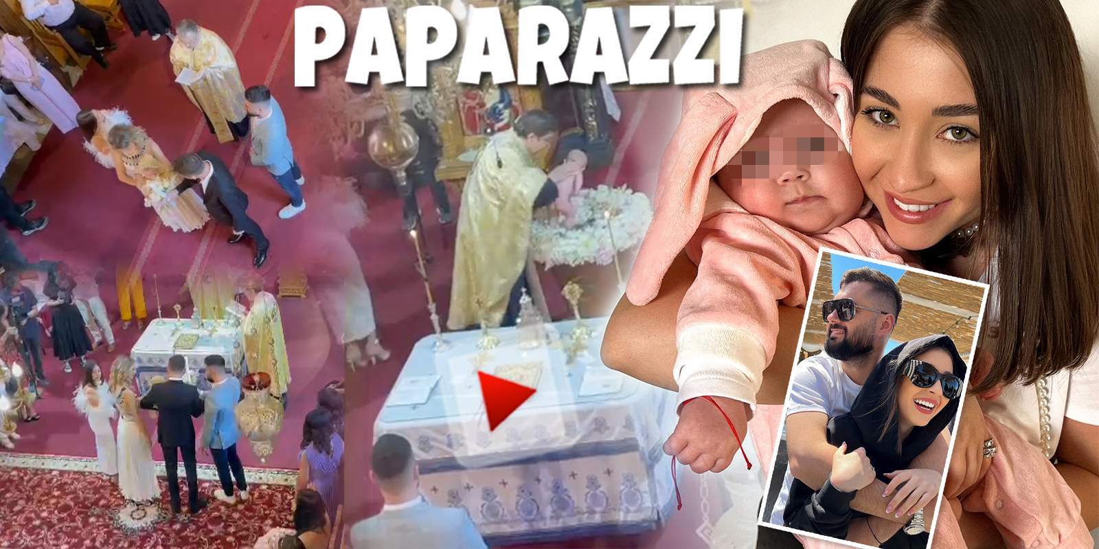Nicole Cherry și iubitul și-au botezat fetița, pe micuța Anastasia! Imagini exclusive din biserică / VIDEO