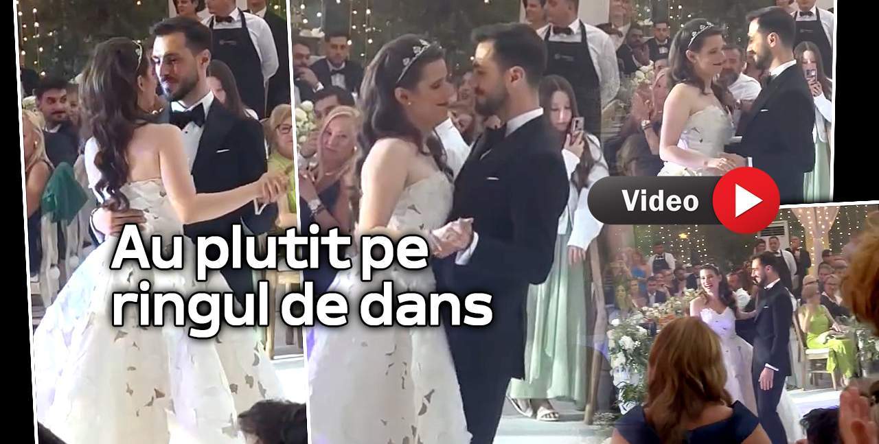 Kira Hagi și Thomas Ferfelis, dansul mirilor! Imagini superbe din interiorul petrecerii | VIDEO