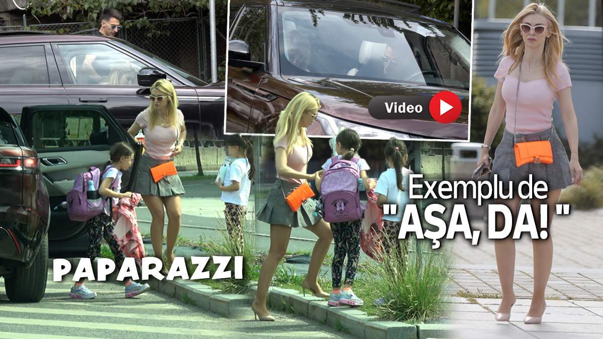Andreea Bălan şi logodnicul ei, Victor, se comportă ca o familie unită! Cum i-au filmat paparazzii pe cei doi, împreună cu fetele, când credeau că nu-i vede nimeni