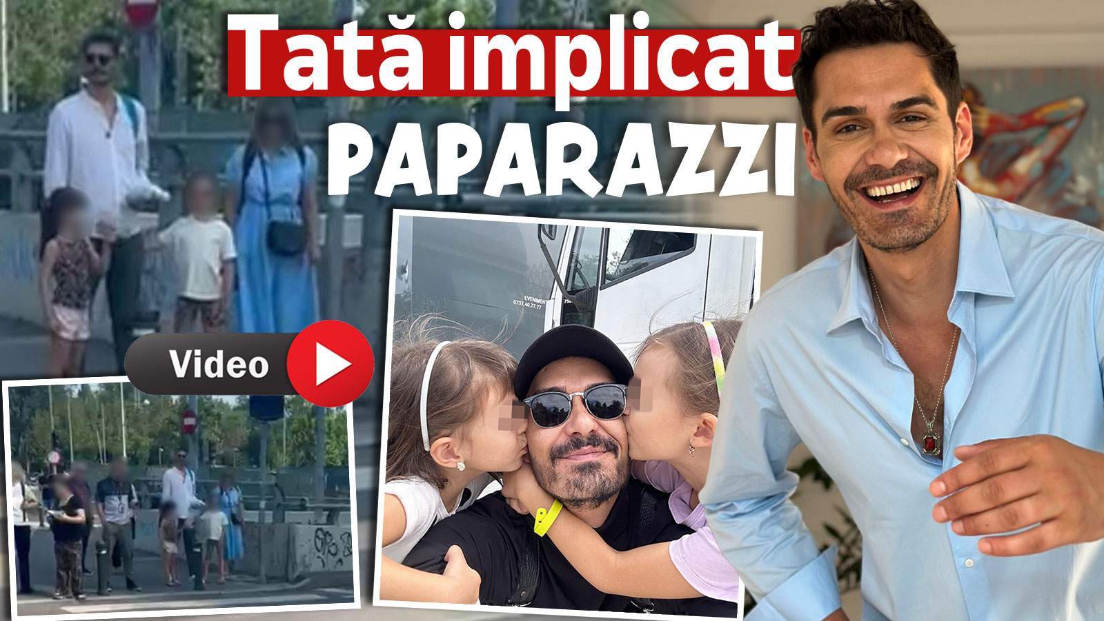 Cum își petrece George Burcea timpul cu fetițele! Imagini exclusive cu fostul soț al Andreei Bălan și cele mici