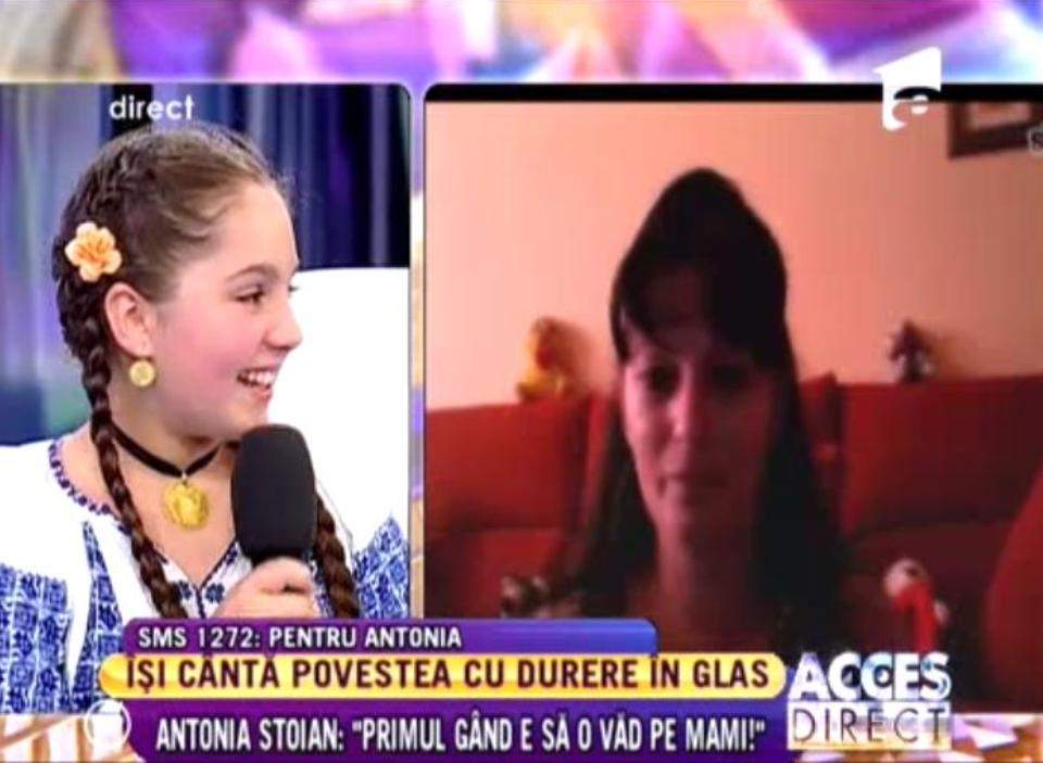 Surpriză de proporţii la Acces Direct! Câştigătoarea "Next Star", Antonia Stoian şi-a revăzut mama!