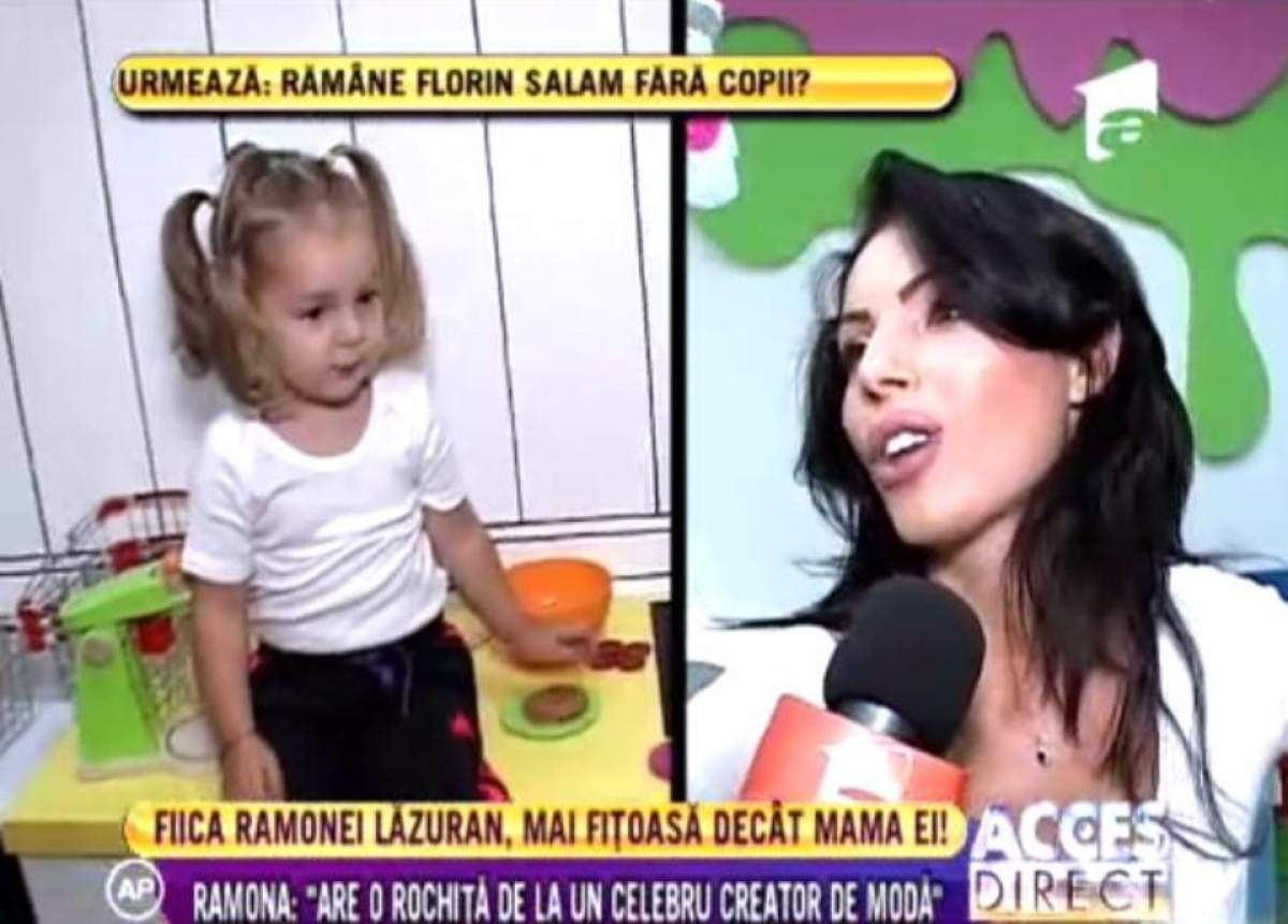 Ramona Lăzuran îşi îmbracă fetiţa după "ultima fiţă"!