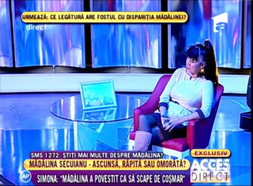 Doina Ionel: "Mădălina a fost ameninţată"