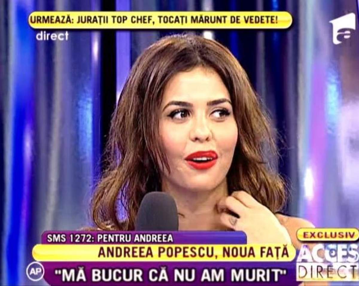 Andreea Popescu: "Am prins buchetul miresei la nunta fratelui meu"