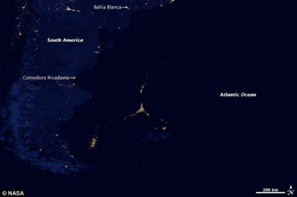 O imagine surprinsă din satelit arată un fenomen bizar în Oceanul Atlantic