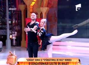 "Lebăda" Xonia şi "Spărgătorul de nuci" Bordea, într-o lecţie incredibilă de balet! / VIDEO